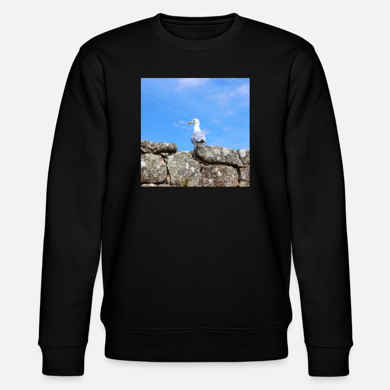 Möwe Norddeutschland - Stanley/Stella Unisex Bio-Sweatshirt CHANGER  - Schwarz