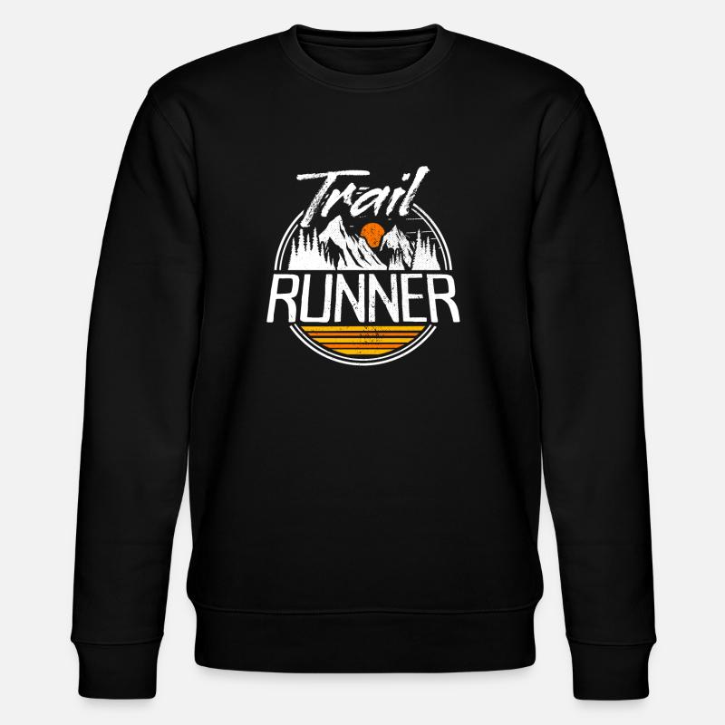 Trail Runner Traillauf Trailrunner Ultra Running - Stanley/Stella Unisex Bio-Sweatshirt CHANGER - Schwarz