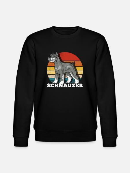 Schnauzer Retro - Stanley/Stella Unisex Bio-Sweatshirt CHANGER  - Schwarz