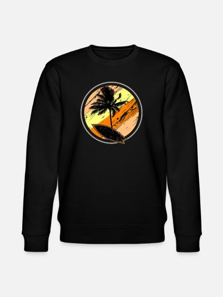 Beach Surf Sun - Stanley/Stella CHANGER Unisex Organic Sweatshirt - black