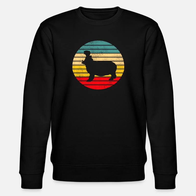 Nilpferd Flusspferd Hippo - Stanley/Stella CHANGER Unisex Organic Sweatshirt - black