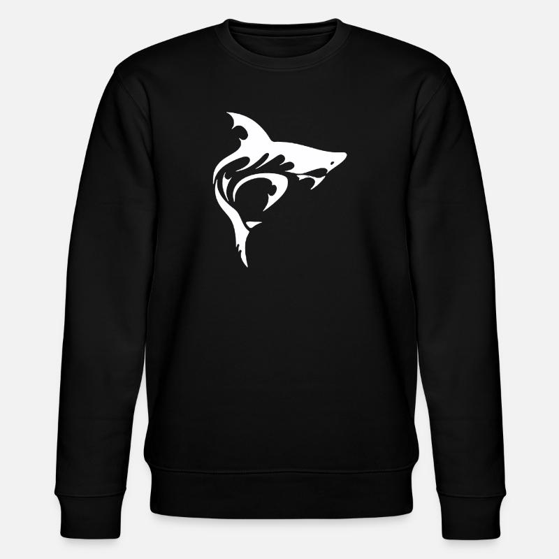 SHARK - Stanley/Stella Unisex Bio-Sweatshirt CHANGER  - Schwarz