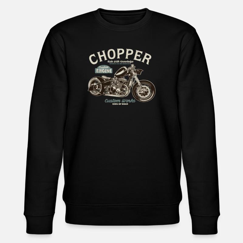 Chopper Custom Engine - Stanley/Stella CHANGER Unisex Organic Sweatshirt - black