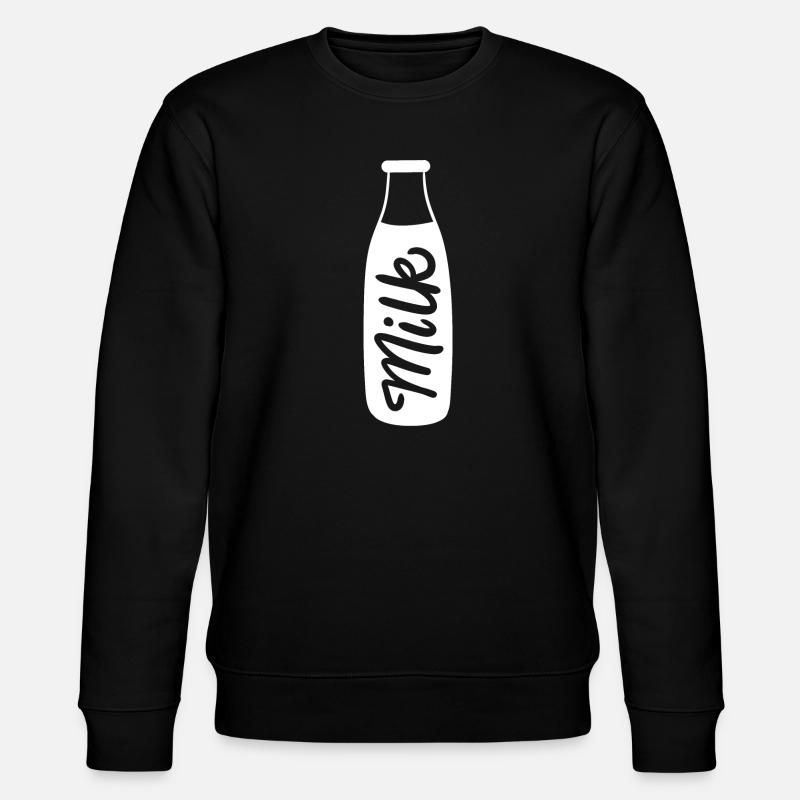 Lait - Sweat bio CHANGER Stanley/Stella Unisexe - noir