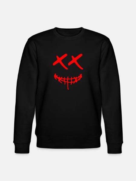 Smile with x eyes - Stanley/Stella CHANGER Unisex Organic Sweatshirt - black