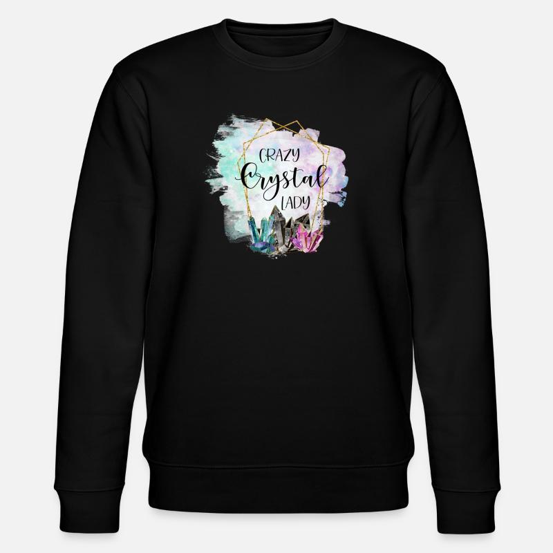 Crystal Crystal Lady Naturopath Gift - Stanley/Stella CHANGER Unisex Organic Sweatshirt - black