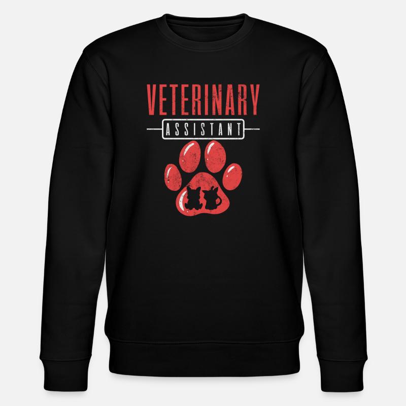 Veterinary Assistant Vet Tech - Stanley/Stella CHANGER Unisex Organic Sweatshirt - black
