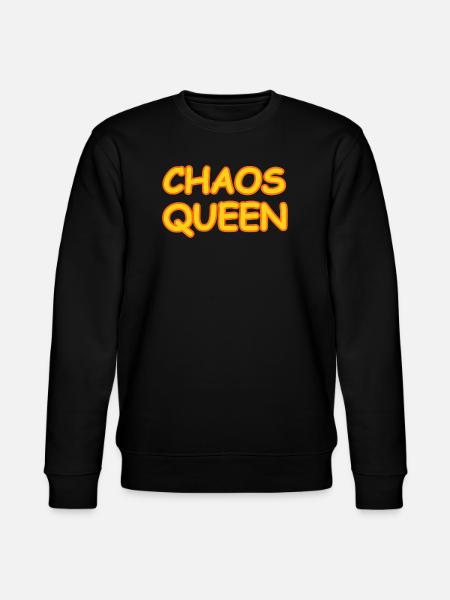 CHAOS QUEEN - Stanley/Stella CHANGER Unisex Organic Sweatshirt - black