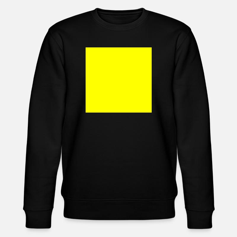 Yellow Background Texture Template Personalize - Stanley/Stella CHANGER Unisex Organic Sweatshirt - black