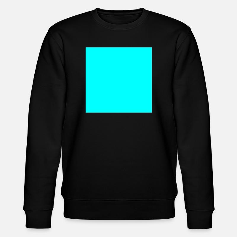 turquoise background texture template personalize - Stanley/Stella CHANGER Unisex Organic Sweatshirt - black