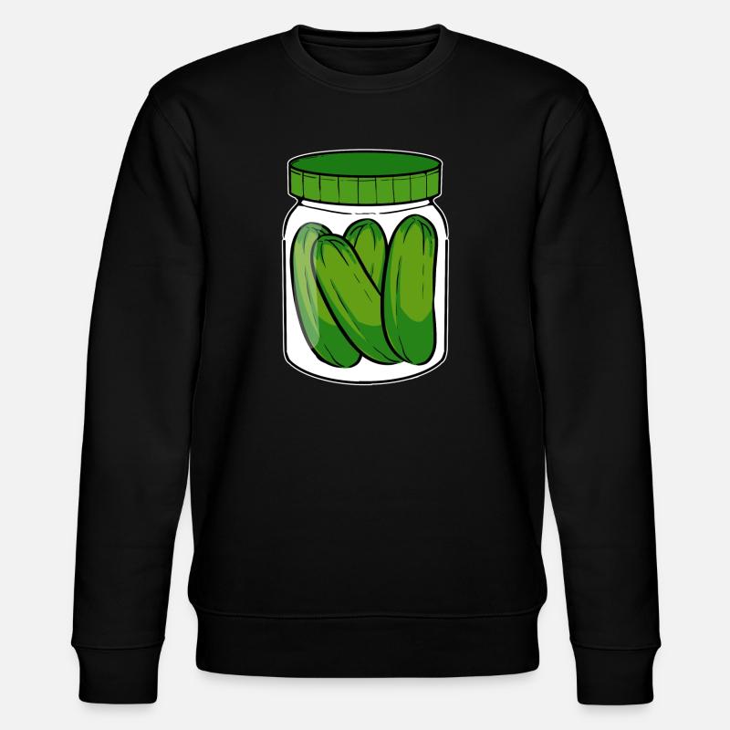 Concombre mariné vegan - Sweat bio CHANGER Stanley/Stella Unisexe - noir