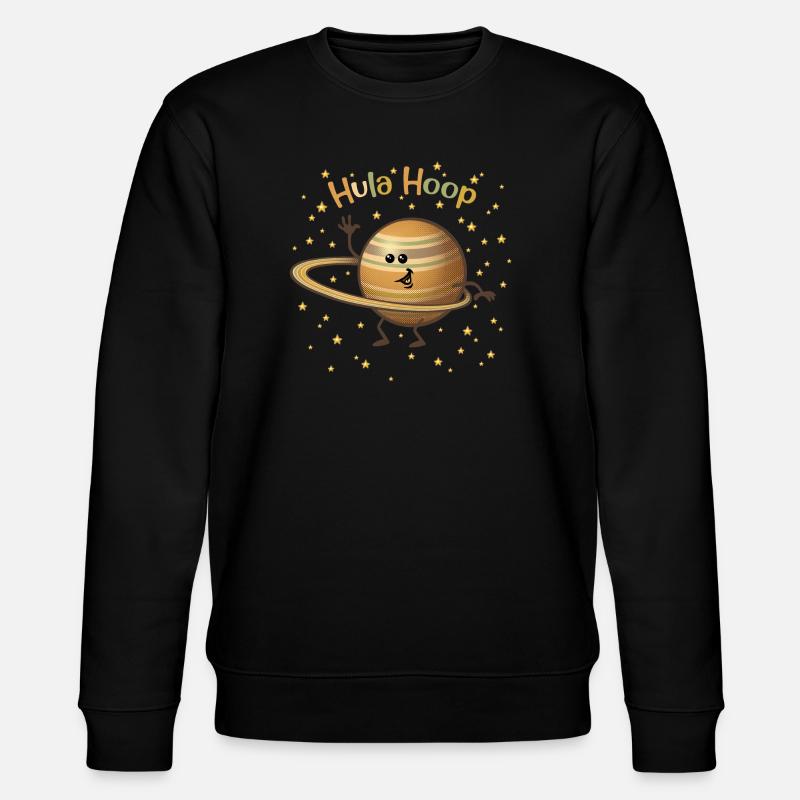Saturne joue avec ses anneaux - Sweat bio CHANGER Stanley/Stella Unisexe - noir