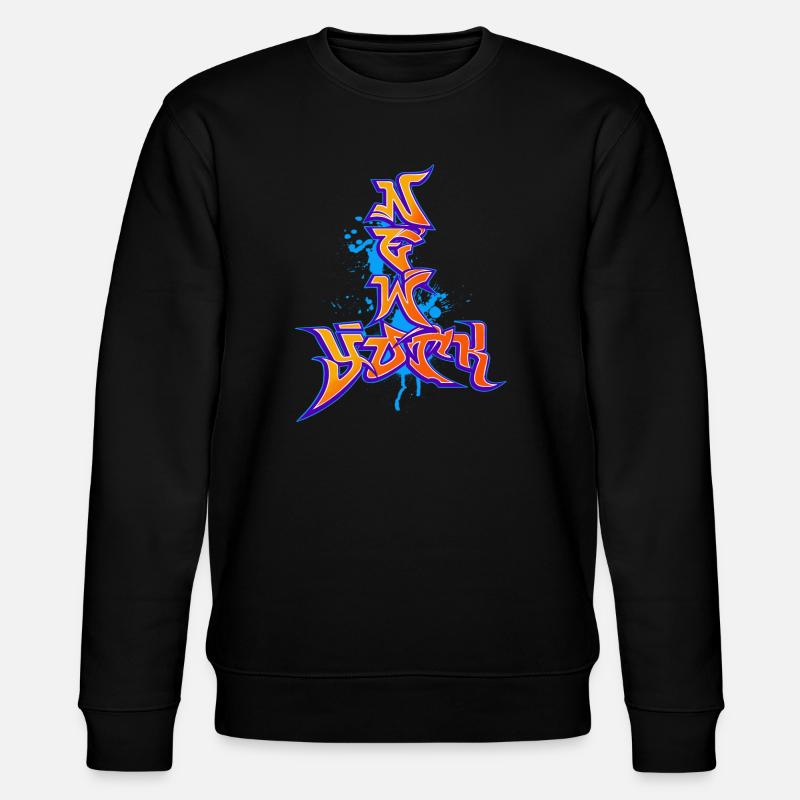 New York Graffiti - Stanley/Stella Unisex Bio-Sweatshirt CHANGER  - Schwarz