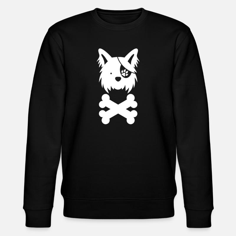 Seerüde Piratendesign - Stanley/Stella Unisex Bio-Sweatshirt CHANGER  - Schwarz
