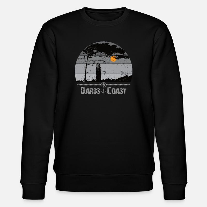 Darss Coast - Halbinsel Darss - Stanley/Stella Unisex Bio-Sweatshirt CHANGER  - Schwarz