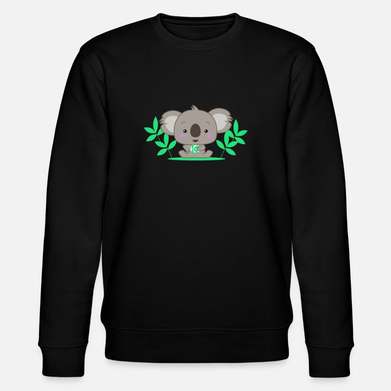 Niedlicher Koala Baby - Stanley/Stella Unisex Bio-Sweatshirt CHANGER  - Schwarz