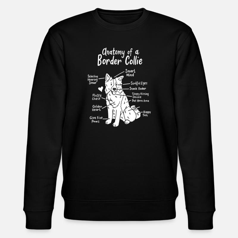 Border Collie - Sweat bio CHANGER Stanley/Stella Unisexe - noir