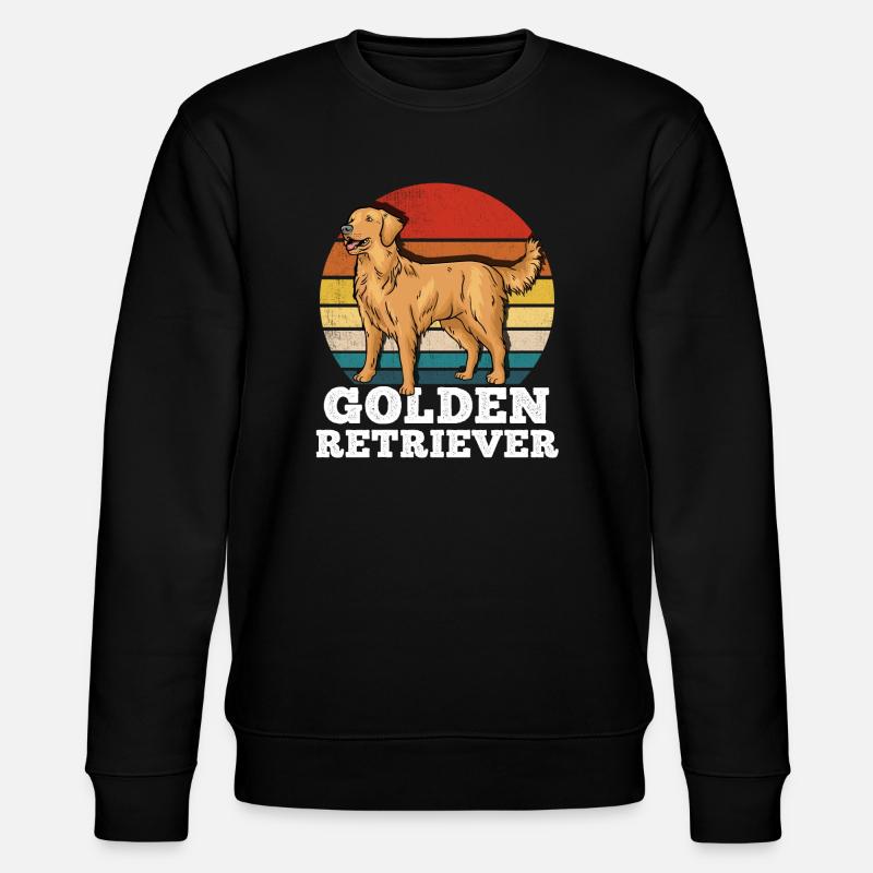 Golden Retriever - Stanley/Stella Unisex Bio-Sweatshirt CHANGER  - Schwarz