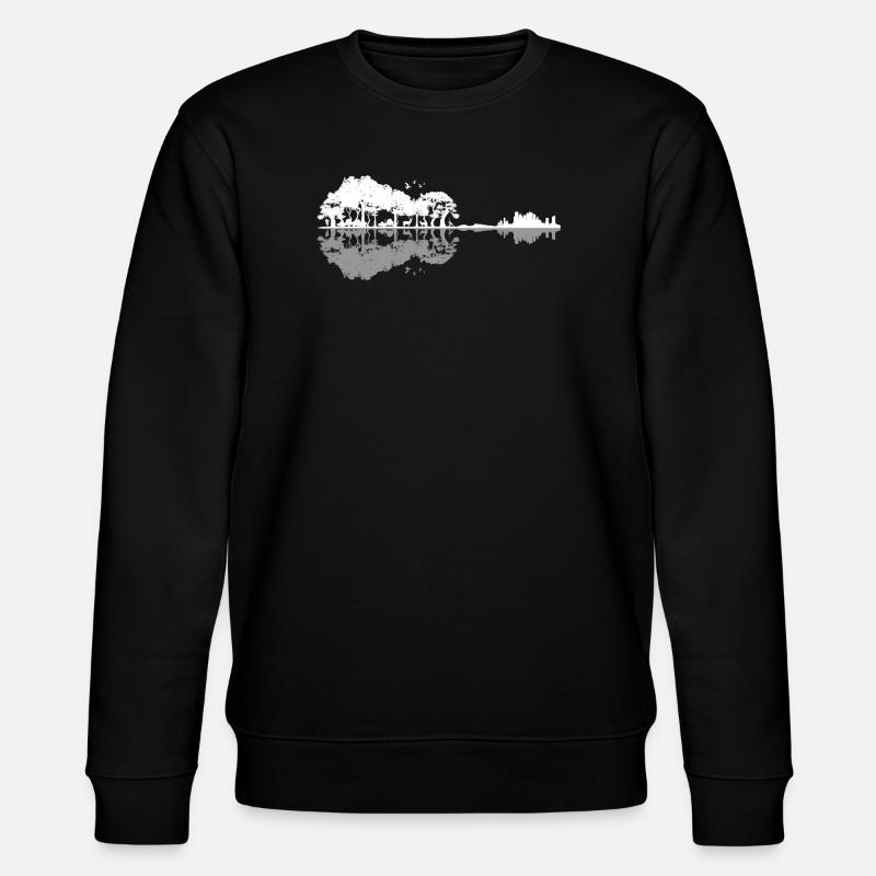 Guitar Nature Life - Stanley/Stella CHANGER Unisex Organic Sweatshirt - black