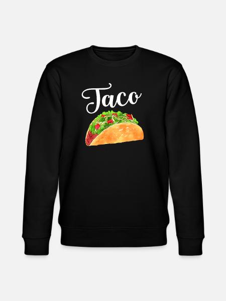 Aquarell-Taco - Stanley/Stella Unisex Bio-Sweatshirt CHANGER  - Schwarz