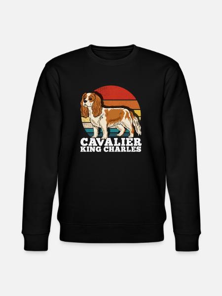 Cavalier King Charles - Stanley/Stella CHANGER Unisex Organic Sweatshirt - black