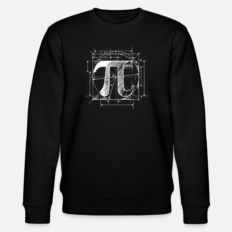 Pi Skizzen-Mathematik - Stanley/Stella Unisex Bio-Sweatshirt CHANGER - Schwarz