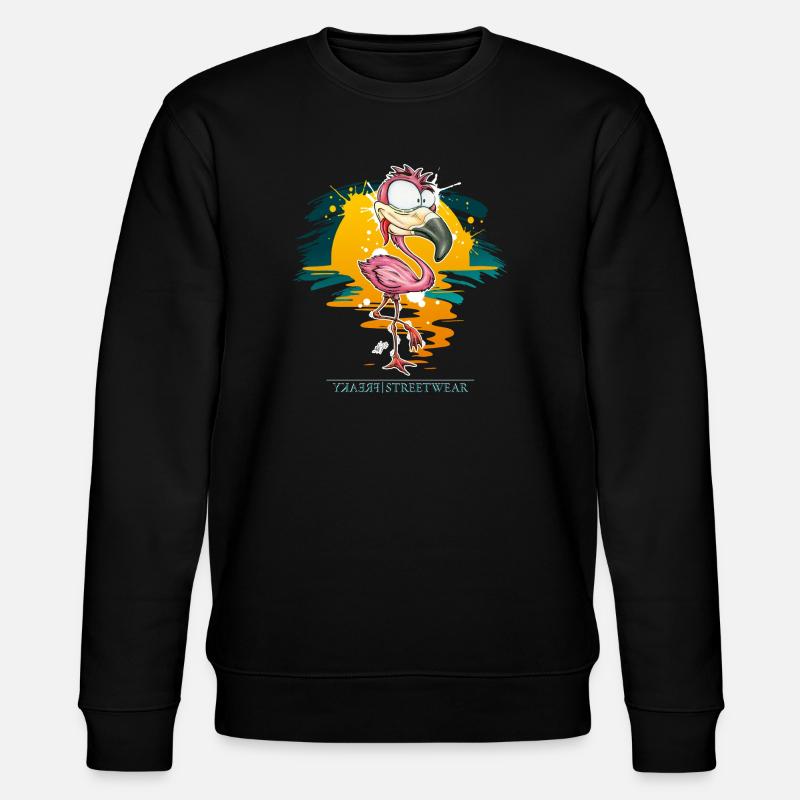 Flamingo Weirdo - Stanley/Stella Unisex Bio-Sweatshirt CHANGER  - Schwarz