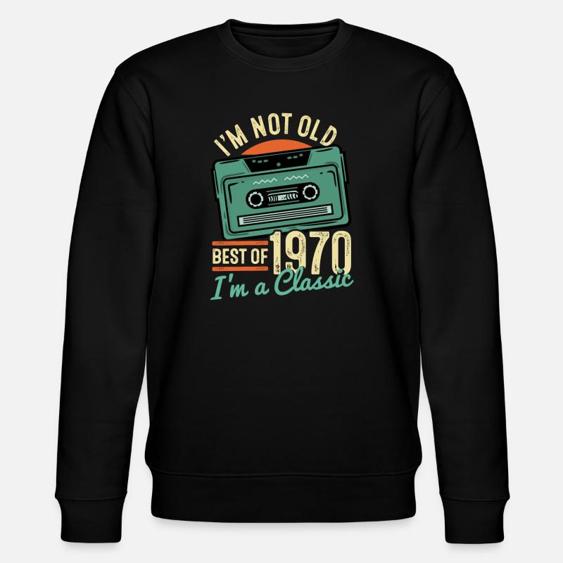 Anniversaire 1970 - Sweat bio CHANGER Stanley/Stella Unisexe - noir