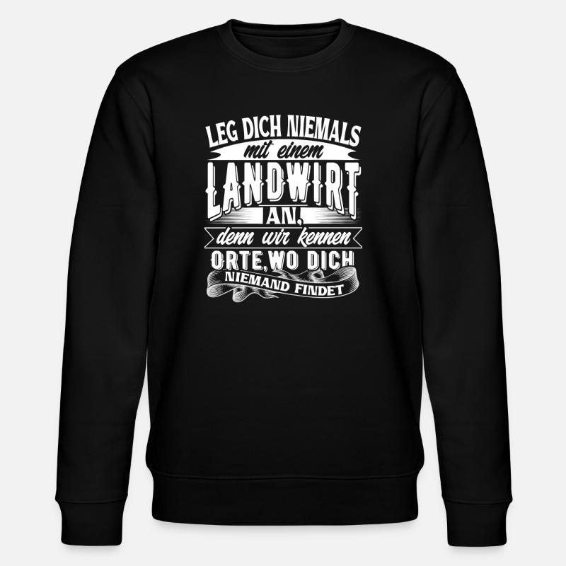 Landwirt - Stanley/Stella Unisex Bio-Sweatshirt CHANGER  - Schwarz