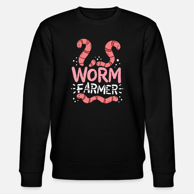 Wurmbauer Würmer - Stanley/Stella Unisex Bio-Sweatshirt CHANGER  - Schwarz