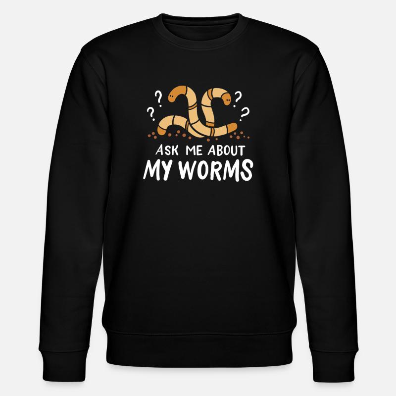 Würmer Wurmbauer - Stanley/Stella Unisex Bio-Sweatshirt CHANGER  - Schwarz