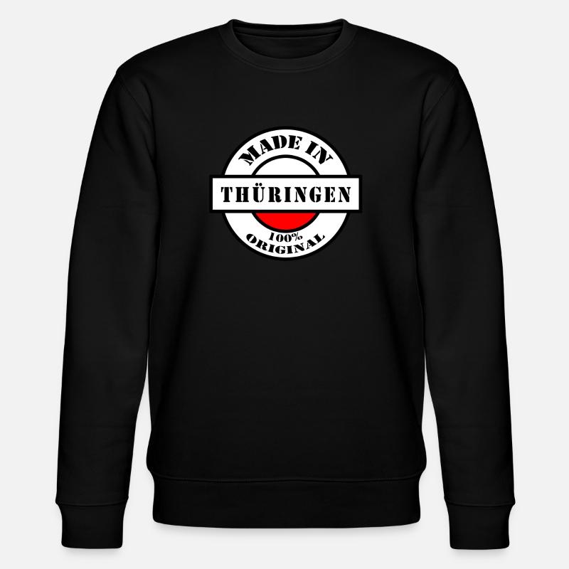 FAIT EN THURINGIE Cadeau né - Sweat bio CHANGER Stanley/Stella Unisexe - noir