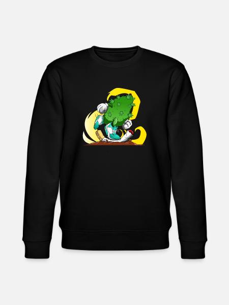 Smoke weed, not cigarettes - Stanley/Stella CHANGER Unisex Organic Sweatshirt - black
