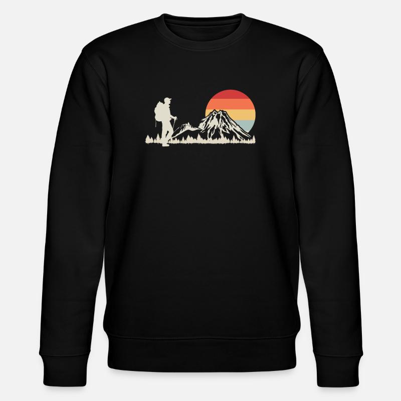 Wandern Wanderer - Stanley/Stella Unisex Bio-Sweatshirt CHANGER  - Schwarz