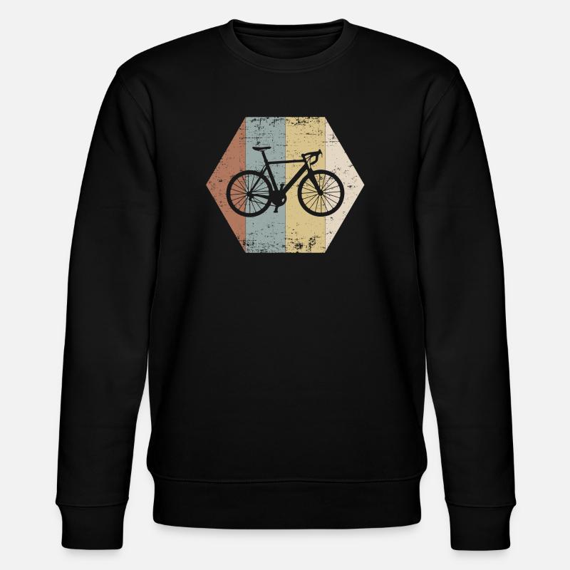 Fahrrad - Stanley/Stella Unisex Bio-Sweatshirt CHANGER  - Schwarz