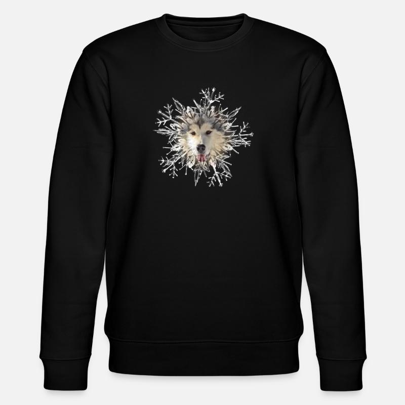 Malamute Kristall - Stanley/Stella Unisex Bio-Sweatshirt CHANGER  - Schwarz