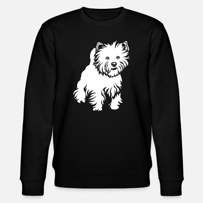 West Highland Terrier "Black Edition" - Sweat bio CHANGER Stanley/Stella Unisexe - noir