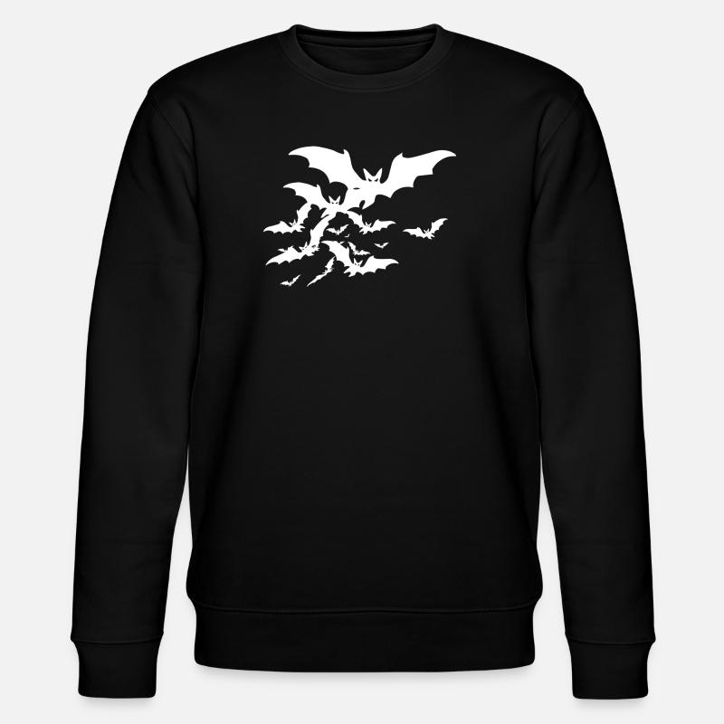 Bats - Stanley/Stella Unisex Bio-Sweatshirt CHANGER  - Schwarz