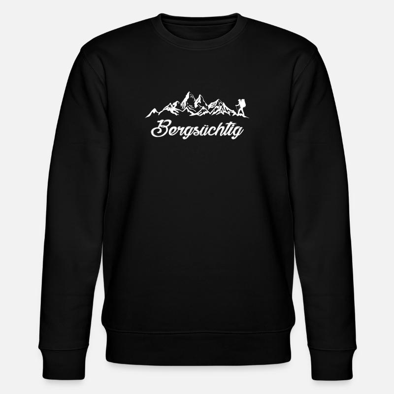 Bergsüchtig - Stanley/Stella Unisex Bio-Sweatshirt CHANGER  - Schwarz