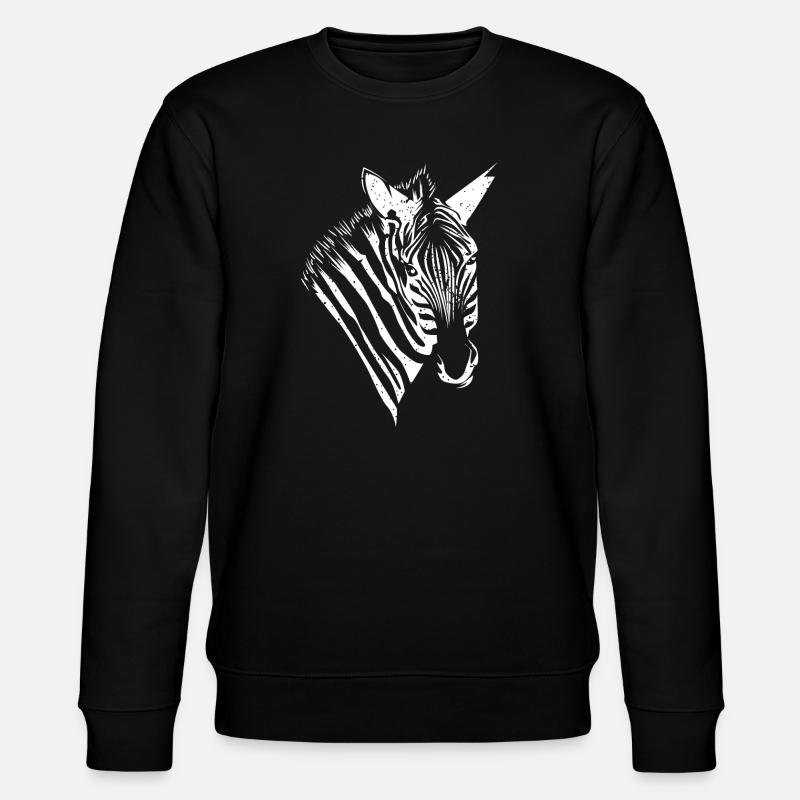 Zèbre - Sweat bio CHANGER Stanley/Stella Unisexe - noir
