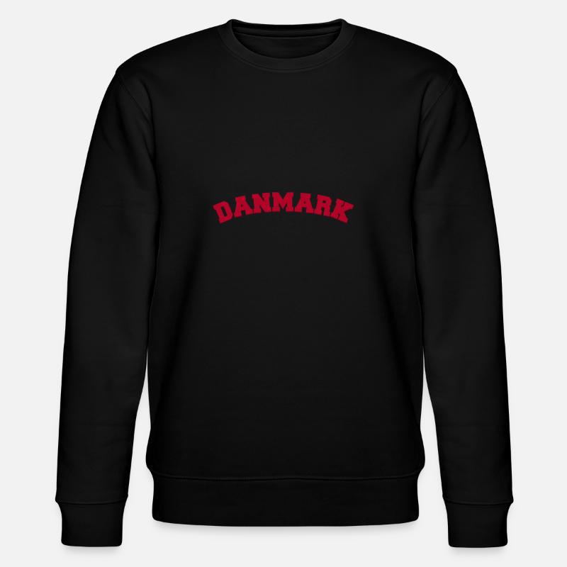 Danmark Dänemark - Stanley/Stella Unisex Bio-Sweatshirt CHANGER  - Schwarz