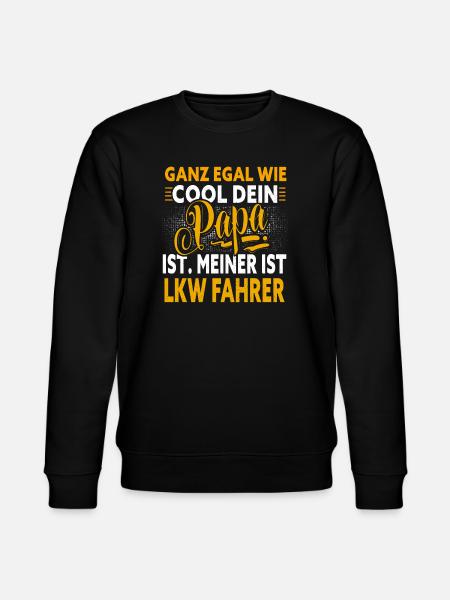 Papa Lkw Fahrer - Stanley/Stella Unisex Bio-Sweatshirt CHANGER - Schwarz