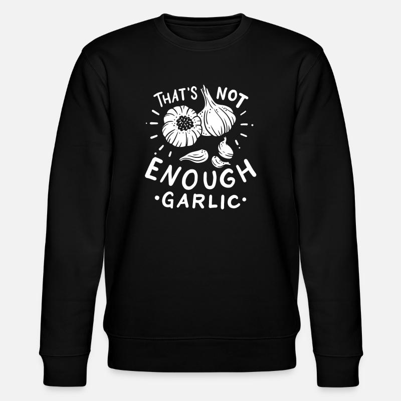 Knoblauch Knoblauchzehen - Stanley/Stella Unisex Bio-Sweatshirt CHANGER  - Schwarz