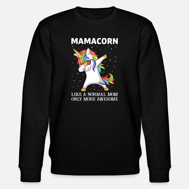 Mamacorn - Stanley/Stella Unisex Bio-Sweatshirt CHANGER - Schwarz