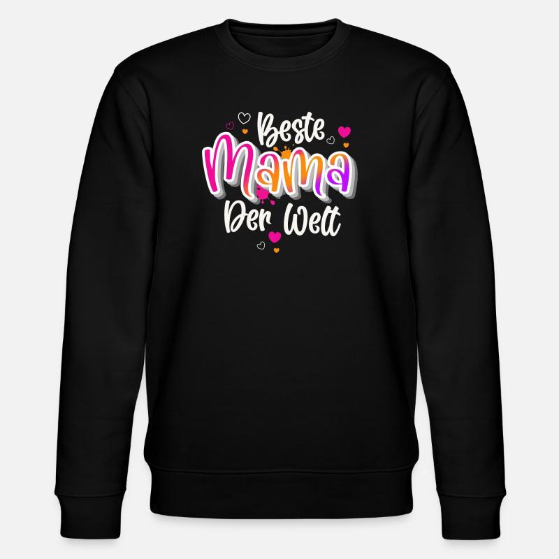 Beste Mama Der Welt - Stanley/Stella Unisex Bio-Sweatshirt CHANGER  - Schwarz