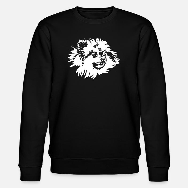 Zwergspitz Head « Black Edition » - Sweat bio CHANGER Stanley/Stella Unisexe - noir