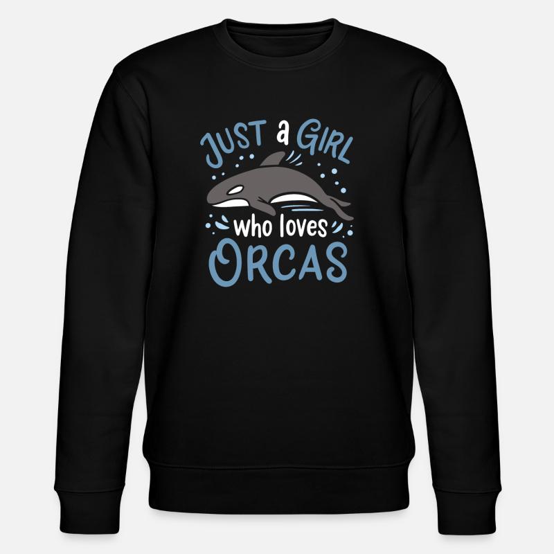Orcas Orca lovers - Stanley/Stella CHANGER Unisex Organic Sweatshirt - black