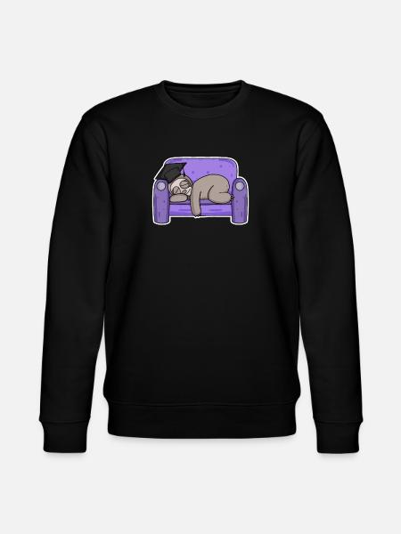 Sloth student funny - Stanley/Stella CHANGER Unisex Organic Sweatshirt - black