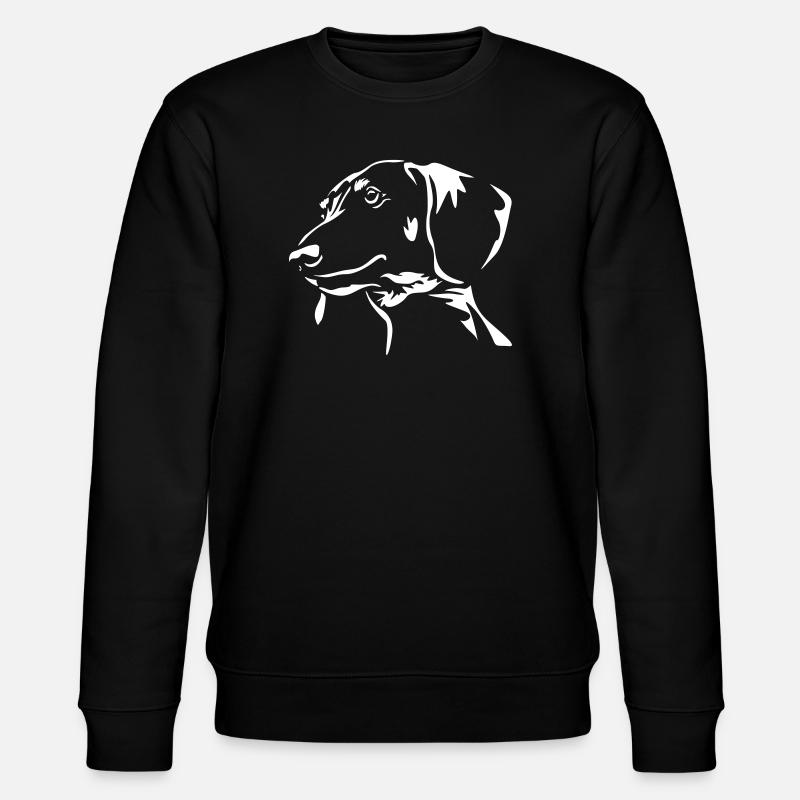 Tête de teckel « Black Edition - Sweat bio CHANGER Stanley/Stella Unisexe - noir