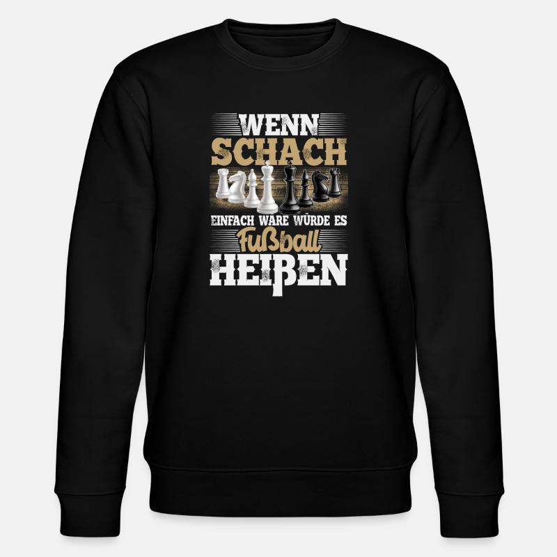 Schach - Stanley/Stella Unisex Bio-Sweatshirt CHANGER  - Schwarz